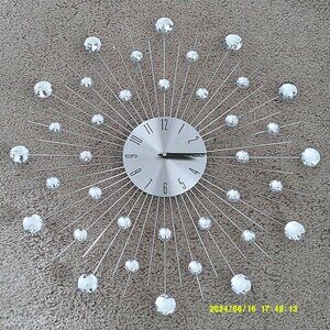 Chrome Acrylic Wall Clock